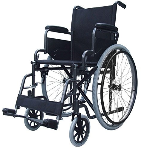 Elite Care folding self propelled wheelchair ECSP02 with flip up armrests, fold down backrest and lap belt