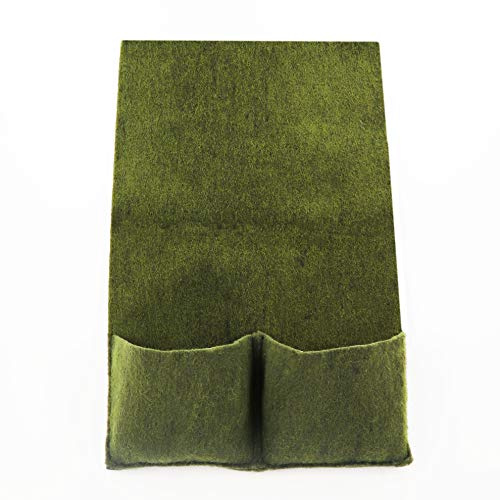 9 Aquagart Pﬂanztaschen 100 cm x 60 cm I Teich Ufermatte I Böschungsmatte für Teichumrandung I Teichpﬂanzmatte mit 2 Pﬂanztaschen I Böschungstasche Teich aus 100% PP-Gewebe I Gartenteich Zubehör