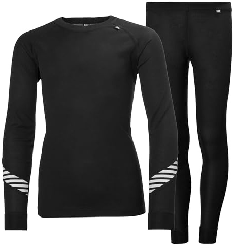 Helly Hansen Júnior Unisex Conjunto Jr HH Lifa, Negro, 16