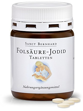 Sanct Bernhard Folsäure-Jodid-Tabletten mit Jodid, Folsäure, Inhalt 240 Tabletten
