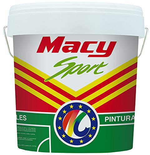 Macy Pintura Deportiva Sport para Exterior Liso con Aditivos Antideslizantes. 4 Litros. Color Verde Frontón
