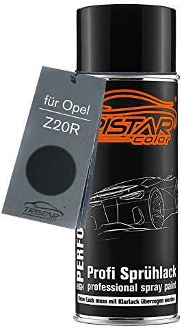 TRISTARcolor Autolack Spraydose für Opel Z20R Saphirschwarz Metallic/Black Sapphire Metallic Basislack Sprühdose 400ml