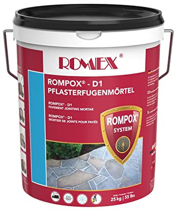 Rompox D1, Pflasterfugenmörtel 2-K, 25 kg Eimer, Farbe Basalt