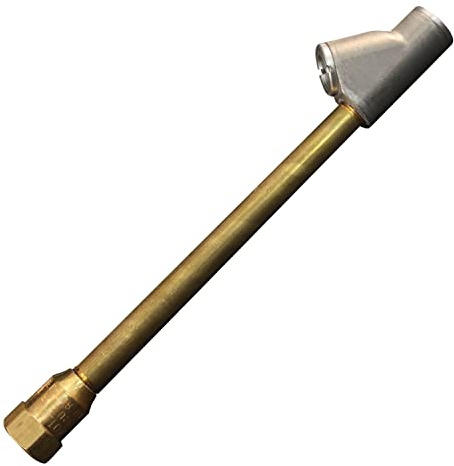 Straight Foot Dual Head Air Chuck Tire Pressue Guage, 1/4 FNPT, 150 PSI, Truck, Tractor Trailer, Semi Truck, Dually, RV & Car, S-693 (Single Pack)