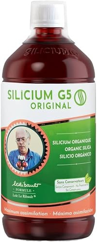 SILICIUM G5 ORIGINAL| Silicio Liquido bebible | Aumenta la Producción de Colágeno | Suplemento ideal para Piel, Pelo y Uñas, Músculos, Huesos y Articulaciones