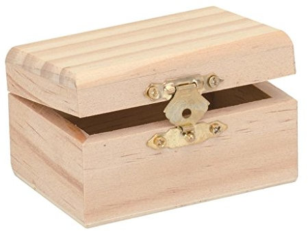GLOREX Holzbox, Holz, Natur, 8 x 5,5 x 4,5 cm