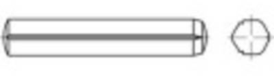 TOOLCRAFT Perno ad intagli paralleli con smusso DIN 1473 26 mm in acciaio 100 pz
