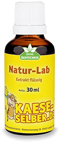 Labextrakt Premium (Käselab) flüssig 30ml 1:10000 - Naturlab (Käse selber Machen)
