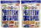 WEIDER Protein 80 Plus Eiweißpulver, 2 Pack Mixed, Schoko/Haselnuss-Nougat, Low-Carb, Mehrkomponenten Casein Whey Mix für Proteinshakes, 2x500g