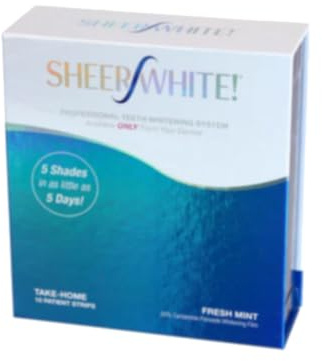 Teeth Whitening Strips - Sheer White! 20% Professional Teeth Whitening Strips Films Kit