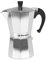 Orbegozo KF 600 - Italienischer Kaffeekocher aus Aluminium, Kapazität: 6 Tassen (280 ml), ergonomischer Griff, Sicherheitsventil, abnehmbarer Filter