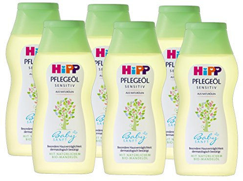 HiPP Babysanft Pflege-Öl, 6er Pack (6 x 200 ml)