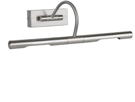 MiniSun | Capri Adjustable Satin Nickel Mains Powered Display Wall Light | Hardwired Picture & Display Lights, Home Décor & Improvement Essential | Mains Wired