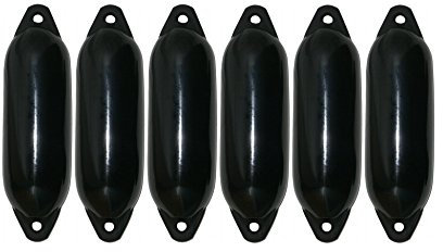 Majoni 6er-Set Star 35 Rammschutz schwarz 62 x 21 cm