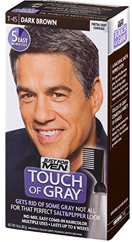 Just For Men Touch Of Gray Hair Treatment T-45 Dark Brown, 1 Each (Pack Of 10)