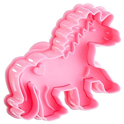 Staedter Licorne gaufrage Emporte-pièce avec éjecteur, Rose, 7 cm
