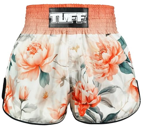 Tuff Sport Muay Thai Boxshorts Retro Shorts Classic Slim Cut MMA Kickboxen Workout Set Training, Tuf-rms125-org, Mittel