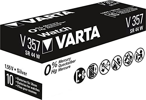 Varta V357 Watch Battery 1.5 V Pack of 10