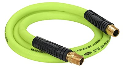 Flexzilla HFZ1206YW4S Air Whip Hoses 6 Feet | 1/2 X 6' Swivel Whip Hose- 1/2 Ends | Extreme All Weather Flexibility | Lightweight | Increased Longevity