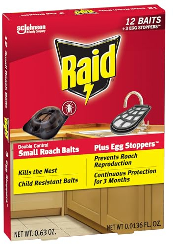 Raid Roach Killer Baits, Plus Egg Stoppers, 12 count