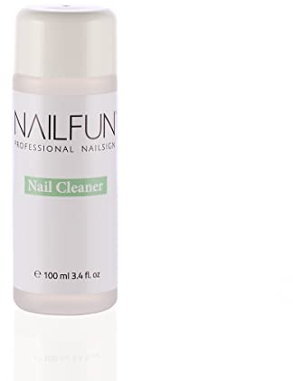 NAILFUN – Nettoyant pour ongles 100 ml – À base de 70 % d'isopropanol – Élimine la couche collante après gel UV – Pour ongles naturels et outils de manucure