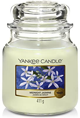 Yankee Candle Candela profumata in giara media | Gelsomino notturno | Durata Fino a 75 Ore