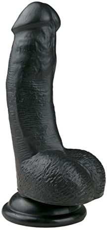 Easytoys - Pene Realistico con bellissima ghianda per il Real Feel - 15 cm - Nero - 100% PVC morbido senza ftalati - Super realistico sia al tatto che nella forma