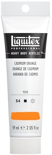 Liquitex Professional Heavy Body Acrylic Paint 59 ml tube, Cadmium Orange