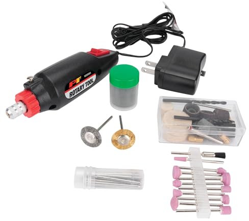 Performance Tool W50083 80pc Advanced Multi-functional Rotary Tool Kit with Variable Speed & Collet Lock for Around-the-House and Crafting Projects