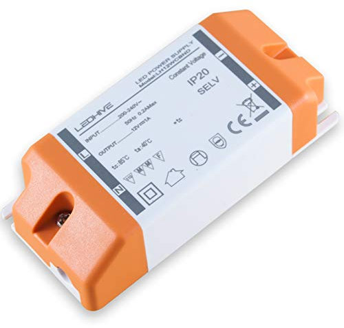 New! LED Driver Transformer 240V - 12V with Terminal Blocks, 0.5 to 12W / 240v AC to 12v DC/Zero Interference with Dab and WiFi