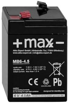 4,5Ah 6V Akku passend für IVT PL - 850 PL-850 PL 850 AGM Blei Accu battery