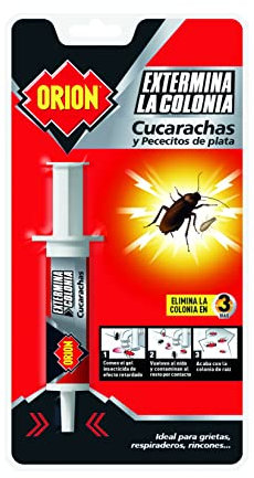 Orion - Jeringa Matacucarachas y Insectos en Gel para Grietas, Respiraderos y Rincones - 4 ml