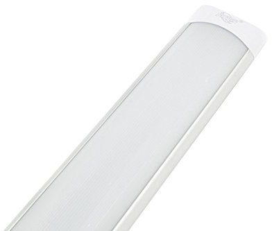 Plafoniera Led Lineare da Soffitto 90cm 40w Luce Fredda Barra Led Sottopensile Ultraslim Moderna Bianca 6500K Lampada Rettangolare Sottile per Cucina Bagno Garage Ufficio