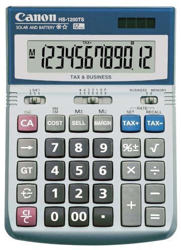 Canon Office Products HS-1200TS Business Calculator, Black, 4 7/8 x 6 7/8