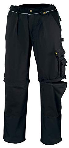 teXXor 2-in-1 Arbeitsbundhose Canvas 320 mit Cordura, 20-008358-26,Schwarz( Black) ,26