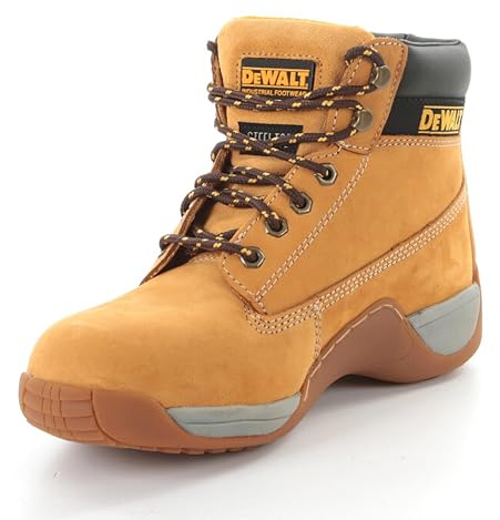 DEWALT Apprentice Honig - Botas de cuero para hombre, Amarillo, 43 EU