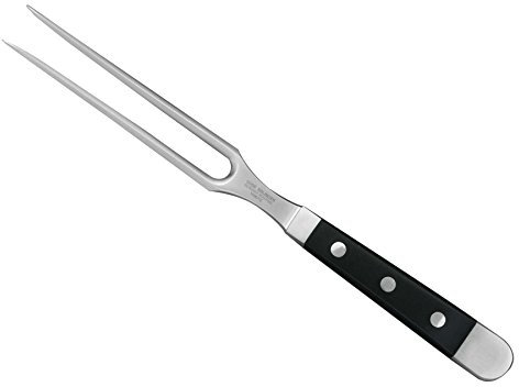 Güde Fleischgabel. ALPHA Serie. Klingenlänge: 16 cm. POM schwarz. 1096/16, Messer - Solingen, Besteck - scharf - hochwertig