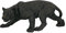 Design Toscano Schwarzer Panther Gartenstatue, Polyresin, schwarz, Mittel 66 cm