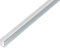 Alberts 488482 U-Profil | Aluminium, chromdesign | 1000 x 10 x 15 mm