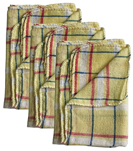 ILODA 3 x 2 Staubtücher aus 100% Baumwolle ca. 35x35cm, Staubtuch, Baumwolltuch flauschig und weich, Pflegetuch waschbar