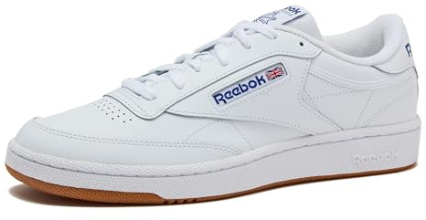 Reebok Men's Club C 85 Sneaker, White Royal Gum, 9.5 UK
