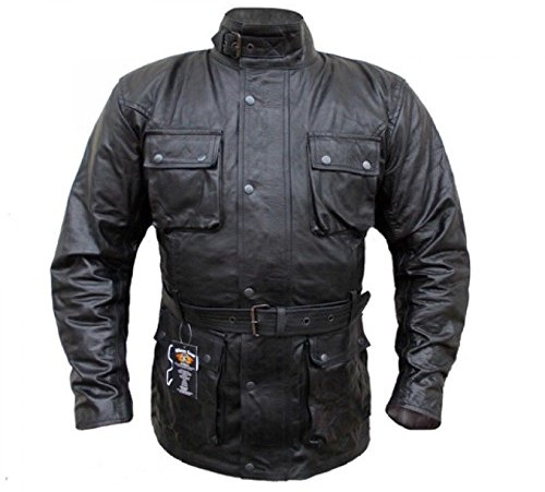 Veste de Motard Classique, Style Vintage, Taille XL - Australian Bikers Gear