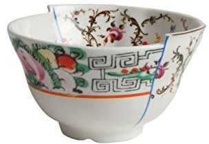 SELETTI Ciotola Portafrutta in Porcellana Hybrid-Irene Ø Cm.10,5 H. 6,2