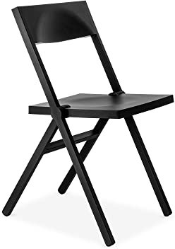 Alessi Piana ASPN9017 - Design-Klappstuhl, in Polypropylen, Verstärkt mit Glasfaser, Schwarz