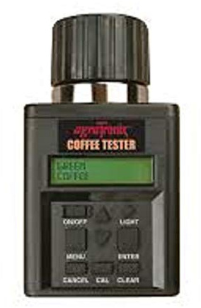 Agratronix Coffee Cocoa Moisture Tester for Green and Parchment Coffee and Cocoa with Digital Meter Readout and 4 Pack of 9v Batteries