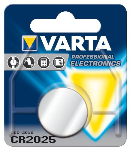 GWS POWERCELL® knappbatterier Varta PROFESSIONAL CR1216/CR1220/CR1225/CR1616/CR1620/CR1632/CR2016/CR2025/CR2032/CR2320/CR2430 //CR244 50 stycken CR2025 individuella blister
