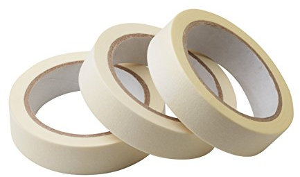 Meister Kreppband 25 m x 24 mm - Praktisches 3er Set - Für einfache Abdeck- & Malerarbeiten - Universell einsetzbar - Rückstandfrei ablösbar / Abklebeband / Malerkrepp / Feinkreppband / 4241130