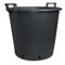 Pflanzcontainer aus Kunststoff mit Griff Schwarz 65 cm