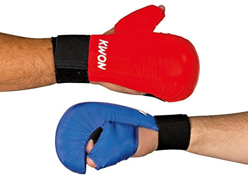 Karate Handschützer mit Daumenschlaufe CE, in 2 Farben (blau, S)