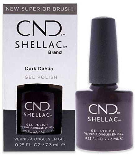 CND Shellac Nail Polish, Dark Dahlia 1er Pack (1 x 7.3 ml)